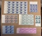 Us Postage Mix   30 00   Half Sheets blocks loose Old Stamps Unused   Free Ship