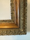 27   x23    Antique Victorian Era Picture Frame Ornate Gold Gilt   Wood Layers