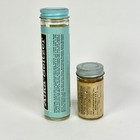 2 Vintage Alka-seltzer Empty Glass Bottles Paper Labels   Metal Lids 25    8 Ct 