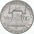 1956 Franklin Half Dollar Au 90  Silver