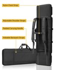 Cvlife 42  Soft Black Rifle Case  Double Long Gun Tactical Backpack