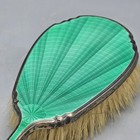 Vanity Guilloche Enamel Vanity Brush On Sterling Silver