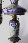 Rare Antique Plb g Success Art Nouveau Opal Glass Kerosene Parlor Lamp 26 