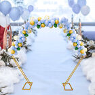 Gold Hexagon Wedding Arch Backdrop Frame Flower Balloon Decorative Arch