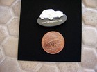 Porsche Official Dealer Issued 356 Gmund Coupe Lapel Pin Silver Rhodium Nib