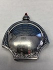 Vintage Sterling Silver Ormex Mini Perfume Bottle Flask Snuff Gold Aztec Sun