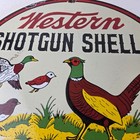 Vintage Western Ammo Firearms Sign - Pheasant Hunting Porcelain Gas Pump Sign