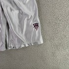 Vintage Adidas T-mac Shorts Youth Xl Silver Metallic Tear Away Snap Dazzle