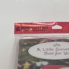 Hallmark 6 Holiday Money gift Cards Pack Christmas Puppy Design - New