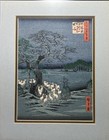 Utagawa Hiroshige Woodblock Print New Year s Eve Foxfires   Tree Of Oji 13 5x11