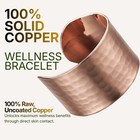 Demmex Copper Bracelet For Women     100  Pure Hammered Adjustable 