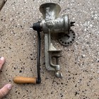 Vintage Antique Meat Grinder Metal Works Kitchen Countertop Clamp Keystone 10