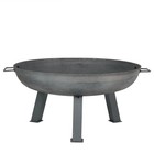 30 In Rustic Cast Iron Outdoor Raised Fire Pit Bowl - Steel By Sunnydaze