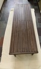 Vintage Mid Century Modern Expanding Slat Bench   Coffee Table Mid-century 60s
