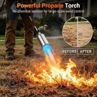 Propane Torch Weed Burner  High Output Weed Torch Flamethrower  30  Deta