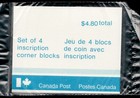 1982 -  915 Marathon Of Hope - Terry Fox - 4 Sealed Po Corner Blocks Cv 12