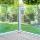 Glass Railing Post 25 6 In   65cm Balustrade For Balcony Deck Stairs Floor Mount