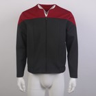 For Picard Gold Blue Red Uniform Voyager Starfleet Jacket Top Shirts Costumes