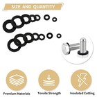 750pcs Nylon Flat Washers For Screws Bolts  7 Sizes Plastic Washers Assortment K
