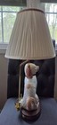 Vintage Staffordshire Spaniel 19th Century Custom Lamp English