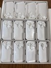 Set Of 12 Vintage White Bone China Shafford Design Octagon Place Cards Boxed