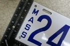 Near Mint Massachusetts Porcelain 1912 License Plate Tag Ma   Mass  24320  aycf 