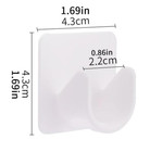 2pcs Solid Shower Curtain Rod Holder  Modern Abs Punch-free Curtain Rod Rack-new