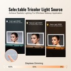 31 5  Led Vanity Makeup Mirror With 3 Color Lights W  Bluetooth Wall Mounted