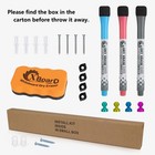 Magnetic Dry Erase Board whiteboard  36 X 24 Inches  Double Sided White Board   