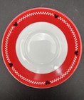 Disney Gourmet Mickey Mouse Italian Red Green Demitasse Tea Cup Saucer Set