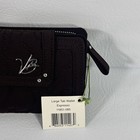Vera Bradley Espresso Brown Microfiber Large Tab Wallet Organizer Nwt