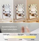 Vanity Mirror With Lights  Hollywood Vanity Makeup Mirror With 9 Dimmable Led   