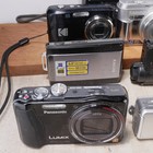 Lot Of 11 Assorted Digital Cameras  parts Repair  Issues P r Panasonic Sony