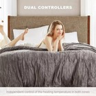 King Electric Blanket With Dual Controls  Large Fleece Heated Blanket