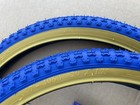 Bicycle Tires   Tubes 20 X 1 75 Blue gum Wall Bmx Gt Dyno Knobby Classic Style