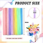 Toaob 100pcs Pipe Cleaners Colorful Pipe Cleaners Chenille Stems 6mm X 12 Inch P
