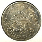 1861-o 50c Liberty Seated Half Dollar  90514 