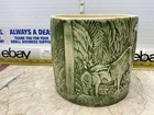 Vintage 1975 Duncan Ceramic Jungle Safari Pottery Giraffe Zebra Green Planter