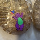Vintage 90s Htf Barney Jelly Sandals Shoes Toddler Size 9 Rare Collectible Lyons