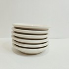 Set Of 6 Vintage Primitive Style Chunky Butter Pats White 3 1 4    Farmhouse