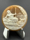 Drop Dead Gorgeous Antique Hand Carved Camer Rare Subject Signed By Artist