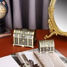 Hipiwe Vintage Metal Jewelry Box Treasure Trinket Chest smal Ring Earrings Ne   