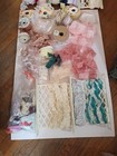 Large Vintage Lot Of Antique Laces  Trims  Clothing Remnants - Lace   Trim Lot