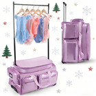 Dance Bag With Garment Rack 28 glitter Purple Dance Costumes Rolling Bags
