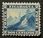 Travelstamps  Nicaragua Stamps Scott  4 - 2c Liberty Cap On Mountain Mint Mnh Og
