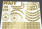 Restoration Decals For Antique Sewing Machine Pfaff 30 Or 31