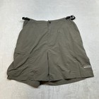 Rei Nylon Hiking Shorts Womens Medium Gray Lightweight Outdoor Activewear