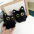 Cute Black Cat Plush Toy Stuffed Animal Soft Doll Home Decoration Gift For Kids