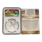 2021 Cook Islands - Us Animal Series -nevada Mountain Bluebird -ngc Ms70 2a