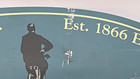 Brooks  for Easy Wheeling  Oval Metal Sign Advertising